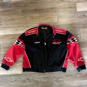 Nascar Red and Black Bomber Jacket